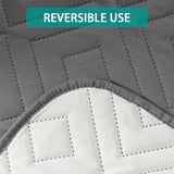 New Diamond 1-Piece Reversible Quilted Sofa Pet Cover Protector, 75"H x 110"W