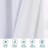 PrimeBeau 100% Blackout Linen Look Curtains, set of 2 Panels, 52 Series Long