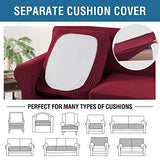 PrimeBeau Thicker Jacquard Fabric 3 Pieces Loveseat & Oversize Loveseat Covers for 2 Cushion Sofa Couch Slipcovers (Base Cover Plus 2 Seat Cushion Covers)