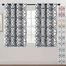 PrimeBeau GEO Pattern Blackout Curtains 2 Panels Set