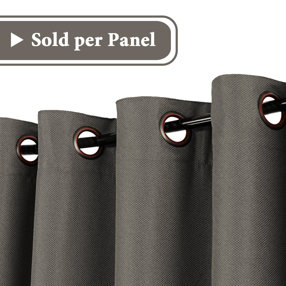 PrimeBeau Faux Linen Room Darkening/Room Dividing Curtain Draper Extra Wide & Long