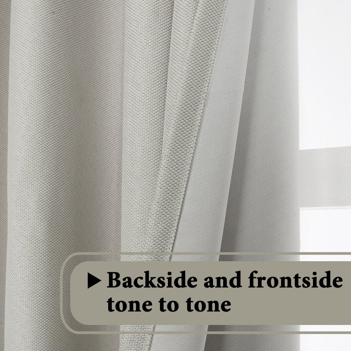 PrimeBeau Faux Linen Room Darkening Curtain , Sold by 1 Panel, Long