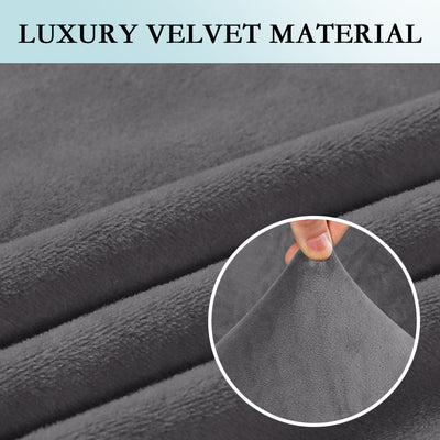 Stretch Velvet 2-Seater Slipcover for T-Cushion Loveseat Sofa