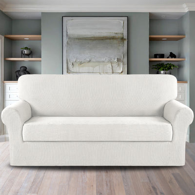 2-Piece Jacquard 3-Seater Sofa Slipcover
