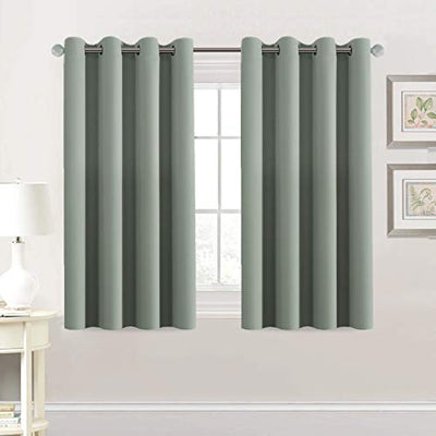 H.VERSAILTEX Premium Blackout Thermal Insulated Room Darkening Curtains for Bedroom/Living Room - Classic Grommet Top (2 Panels, Sage, 52 Inch by 54 Inch)