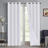 100% Blackout Curtains Full Light Blocking Curtain Draperies for Bedroom/Living Room 52'' x 108''