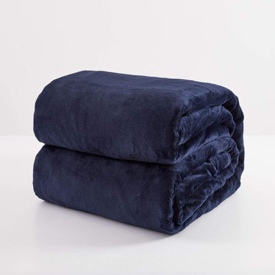 Primebeau premium all season microfiber fleece bed blanket heavy weight and double sided soft and cozy
