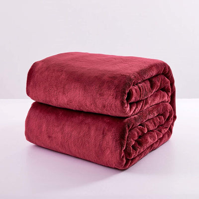 Primebeau premium all season microfiber fleece bed blanket heavy weight and double sided soft and cozy
