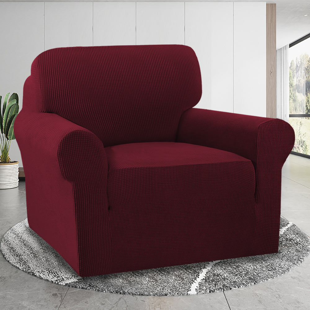 1-Piece Jacquard box Chair Slipcover