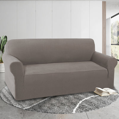 1-Piece Jacquard 4 Seater Sofa Slipcover