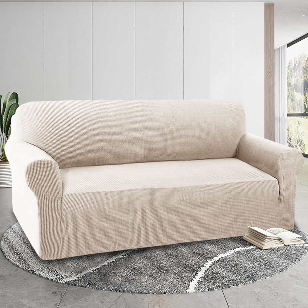 1-Piece Jacquard 3 Seater Sofa Slipcover